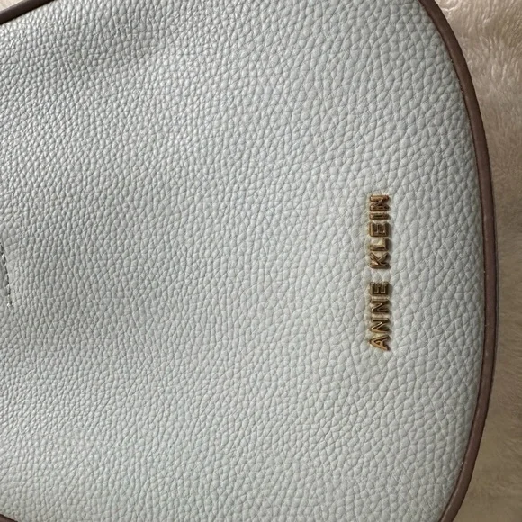 Anne Klein Sky Blue Shoulder Bag with Gold Accents - Picture 3 of 7